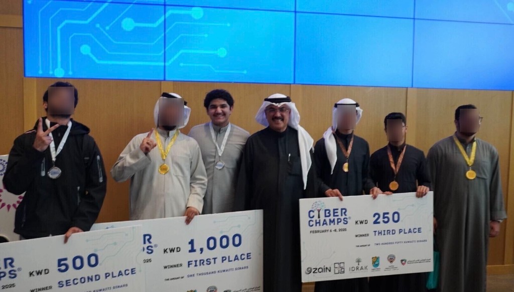 With dignitary at event