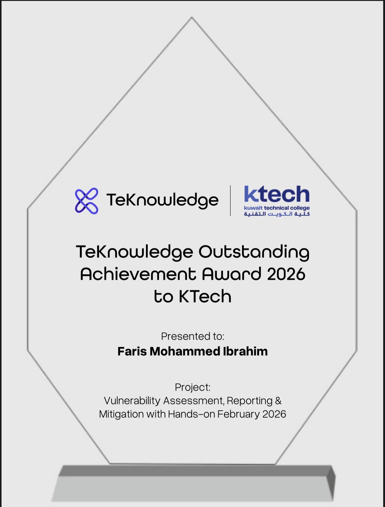 TeKnowledge Award
