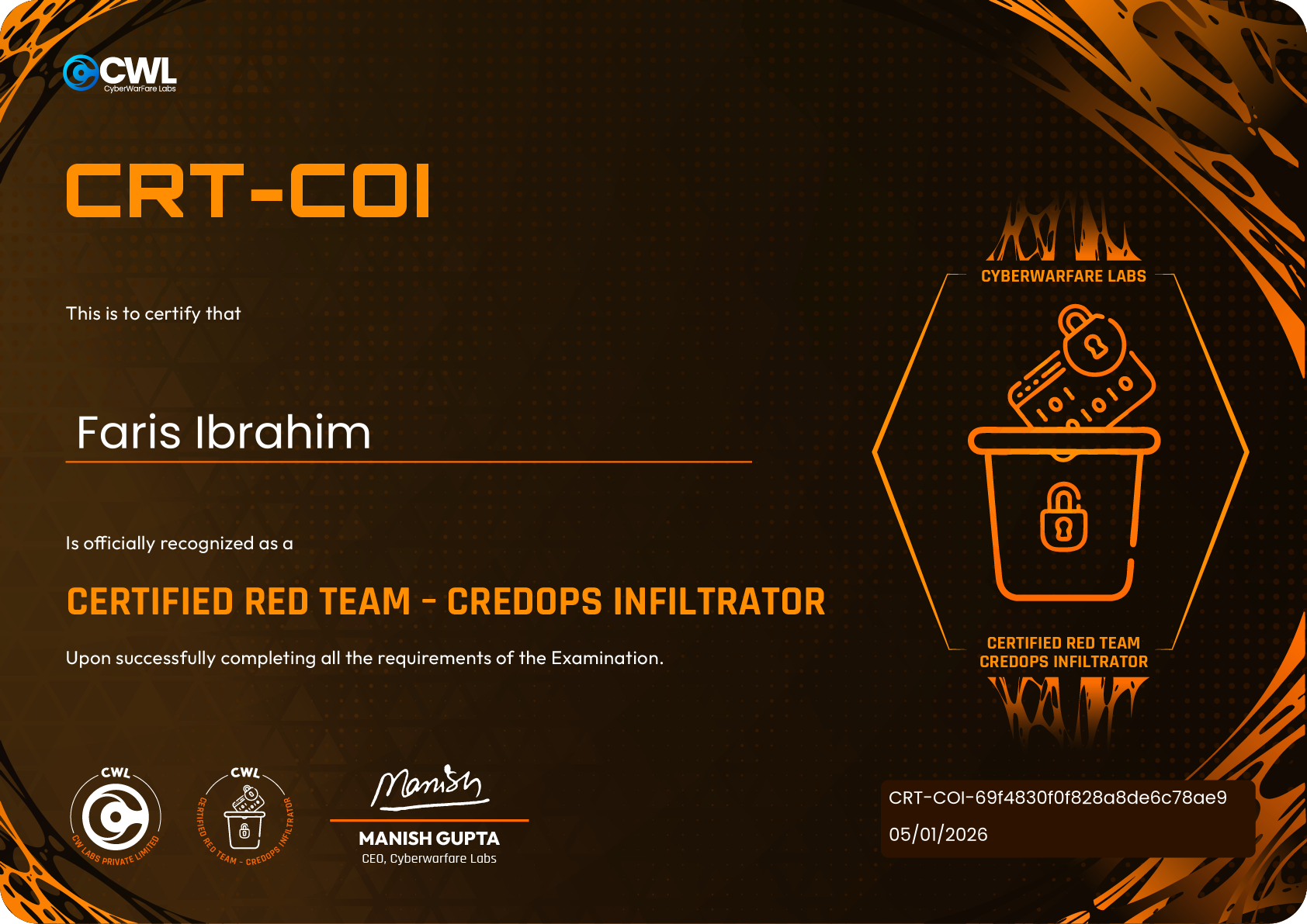 CRT-COI — Certified Red Team CredOps Infiltrator